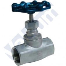 VALVULA DE ASIENTO , TOTALMENTE INOXIDABLE, ROSCADA